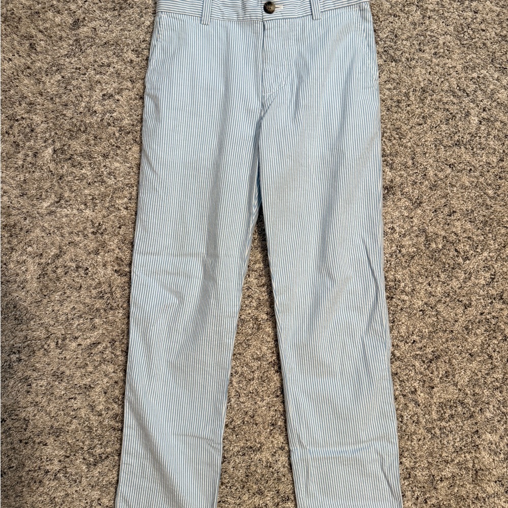 Vineyard Vines Light Blue Striped Chinos